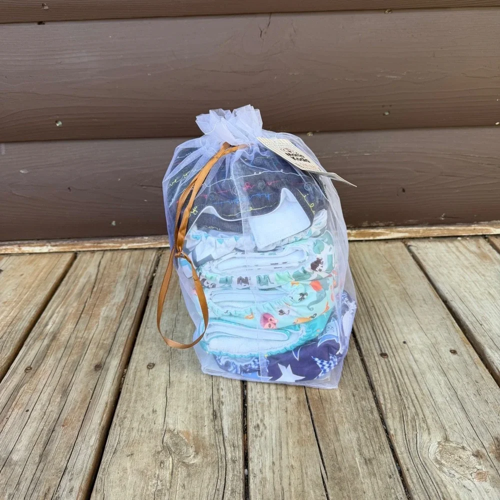 Mama Koala Jagger Pocket Diapers Baby One Size 6 Pack Multicolor Prints NWT